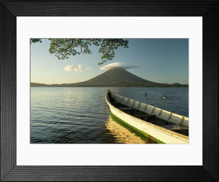 Framed Print : View of Concepcion Volcano at sunset, Ometepe Island, Rivas State, Nicaragua, Central America Framed Print : View of Concepcion Volcano at sunset, Ometepe Island, Rivas State, Nicaragua, Central America