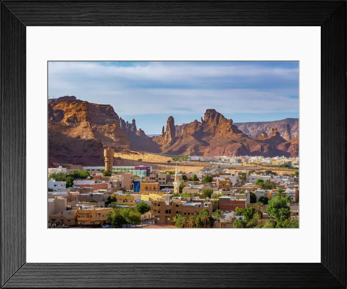 Framed Print : Old town of Al-Ula, Medina Province, Saudi Arabia Framed Print : Old town of Al-Ula, Medina Province, Saudi Arabia