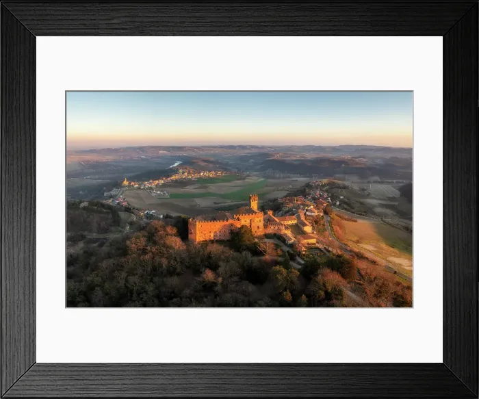Framed Print : Aerial view of the medieval town of Camino Monferrato and its castle. Camino, Monferrato wine region, MOnferrato, Piedmont, Italy Framed Print : Aerial view of the medieval town of Camino Monferrato and its castle. Camino, Monferrato wine region, MOnferrato, Piedmont, Italy