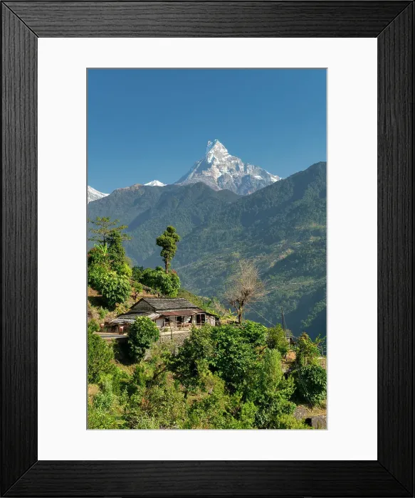 Framed Print : Mt. Machhapuchhare or Fishtail Mountain, Annapurna Range, Nepal, Asia Framed Print : Mt. Machhapuchhare or Fishtail Mountain, Annapurna Range, Nepal, Asia