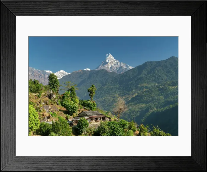Framed Print : Mt. Machhapuchhare or Fishtail Mountain, Annapurna Range, Nepal, Asia Framed Print : Mt. Machhapuchhare or Fishtail Mountain, Annapurna Range, Nepal, Asia