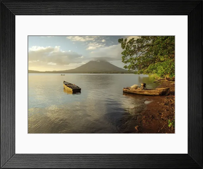 Framed Print : View of Concepcion Volcano at sunset, Ometepe Island, Rivas State, Nicaragua, Central America Framed Print : View of Concepcion Volcano at sunset, Ometepe Island, Rivas State, Nicaragua, Central America