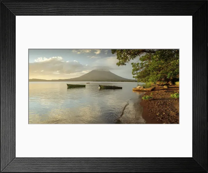 Framed Print : View of Concepcion Volcano at sunset, Ometepe Island, Rivas State, Nicaragua, Central America Framed Print : View of Concepcion Volcano at sunset, Ometepe Island, Rivas State, Nicaragua, Central America