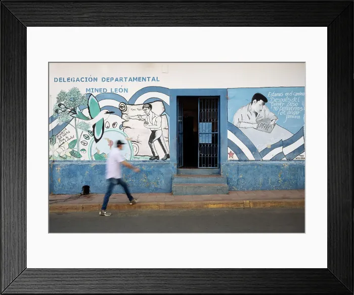 Framed Print : Street scene, Leon, Leon Department, Nicaragua, Central America Framed Print : Street scene, Leon, Leon Department, Nicaragua, Central America