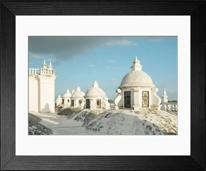 Framed Print : Rooftop of Leon Cathedral, Leon, Leon Department, Nicaragua, Central America