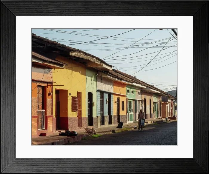 Framed Print : Street scene, Leon, Leon Department, Nicaragua, Central America Framed Print : Street scene, Leon, Leon Department, Nicaragua, Central America