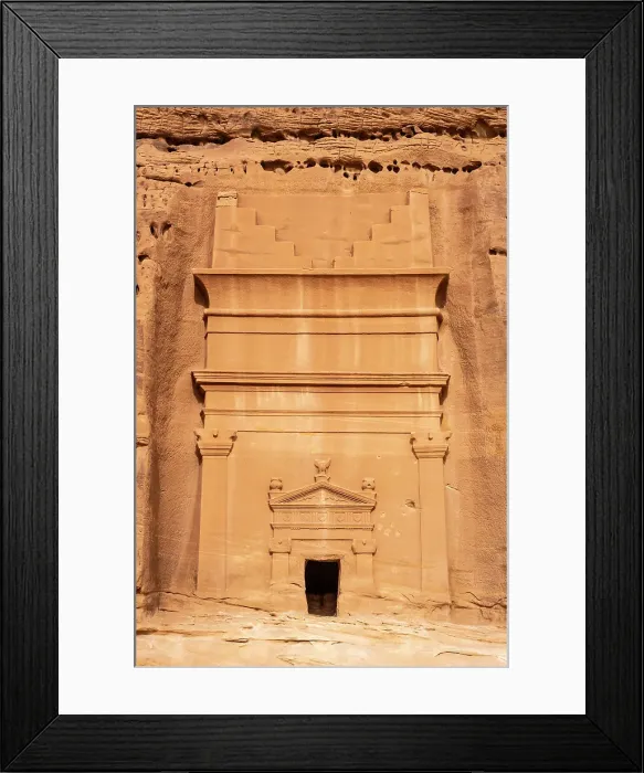 Framed Print : Nabatean tombs at Jabal Al Banat, Hegra (Mada'in Salih / Al-Hijr) archaeological site (UNESCO World Heritage Site), Al-Ula, Medina Province, Saudi Arabia Framed Print : Nabatean tombs at Jabal Al Banat, Hegra (Mada'in Salih / Al-Hijr) archaeological site (UNESCO World Heritage Site), Al-Ula, Medina Province, Saudi Arabia