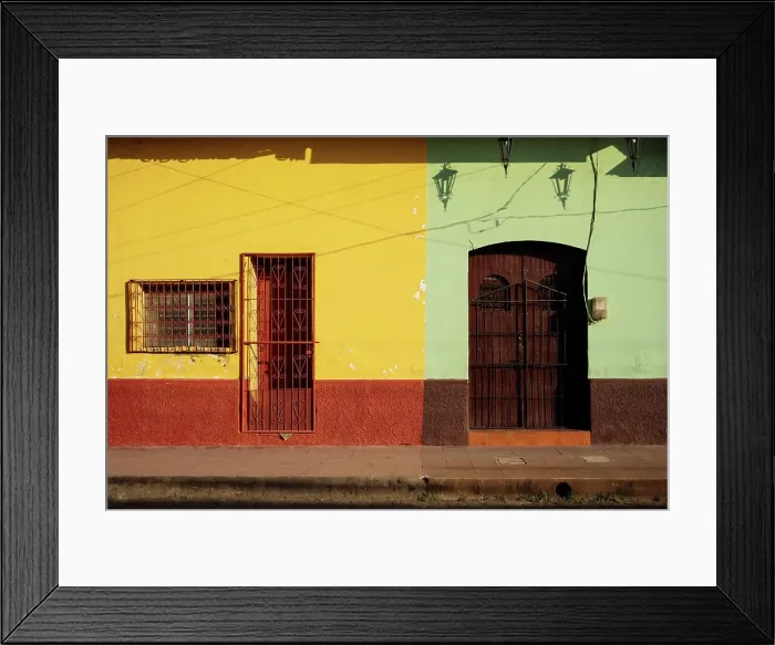 Framed Print : Street scene, Leon, Leon Department, Nicaragua, Central America