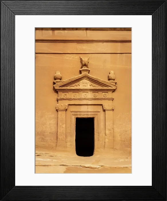 Framed Print : Nabatean tombs at Jabal Al Banat, Hegra (Mada'in Salih / Al-Hijr) archaeological site (UNESCO World Heritage Site), Al-Ula, Medina Province, Saudi Arabia Framed Print : Nabatean tombs at Jabal Al Banat, Hegra (Mada'in Salih / Al-Hijr) archaeological site (UNESCO World Heritage Site), Al-Ula, Medina Province, Saudi Arabia