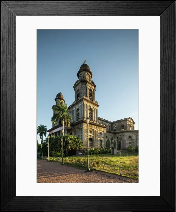 Framed Print : Exterior of Antigua Cathedral, Managua, Nicaragua Framed Print : Exterior of Antigua Cathedral, Managua, Nicaragua