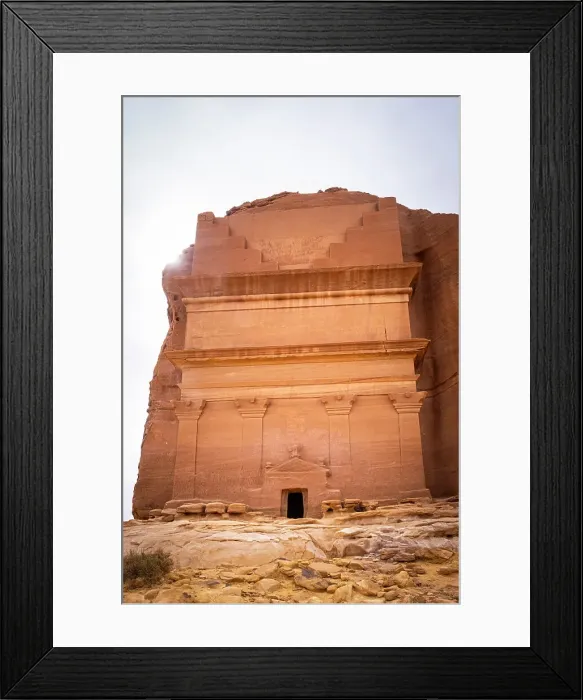 Framed Print : Nabatean tomb of Lihyan son of Kuza, Hegra (Mada'in Salih / Al-Hijr) archaeological site (UNESCO World Heritage Site), Al-Ula, Medina Province, Saudi Arabia Framed Print : Nabatean tomb of Lihyan son of Kuza, Hegra (Mada'in Salih / Al-Hijr) archaeological site (UNESCO World Heritage Site), Al-Ula, Medina Province, Saudi Arabia