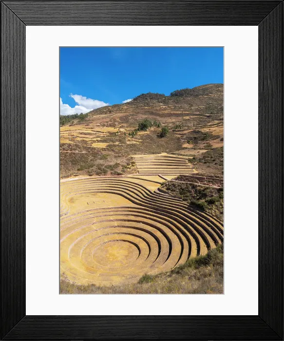 Framed Print : Ancient Inca terrace fields at Moray, Maras, Sacred Valley, Cuzco Region, Peru Framed Print : Ancient Inca terrace fields at Moray, Maras, Sacred Valley, Cuzco Region, Peru