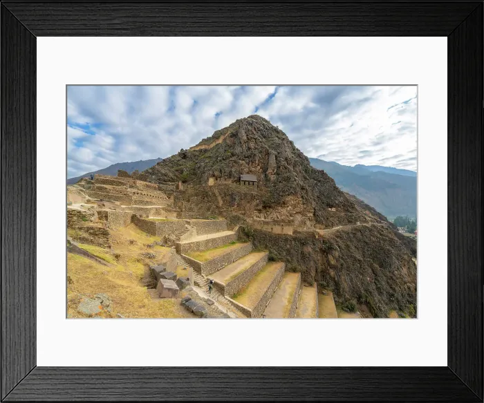 Framed Print : Terraces and ruins at archeological site of UNESCO, Ollantaytambo, Ollantaytambo District, Sacred Valley, Urubamba Province, Cusco Region, Peru Framed Print : Terraces and ruins at archeological site of UNESCO, Ollantaytambo, Ollantaytambo District, Sacred Valley, Urubamba Province, Cusco Region, Peru