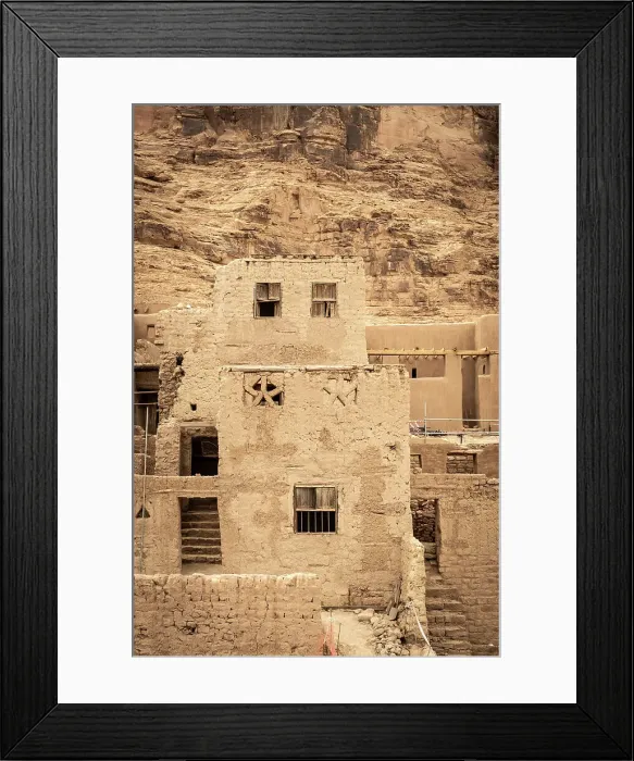 Framed Print : Old town of Al-Ula, Medina Province, Saudi Arabia