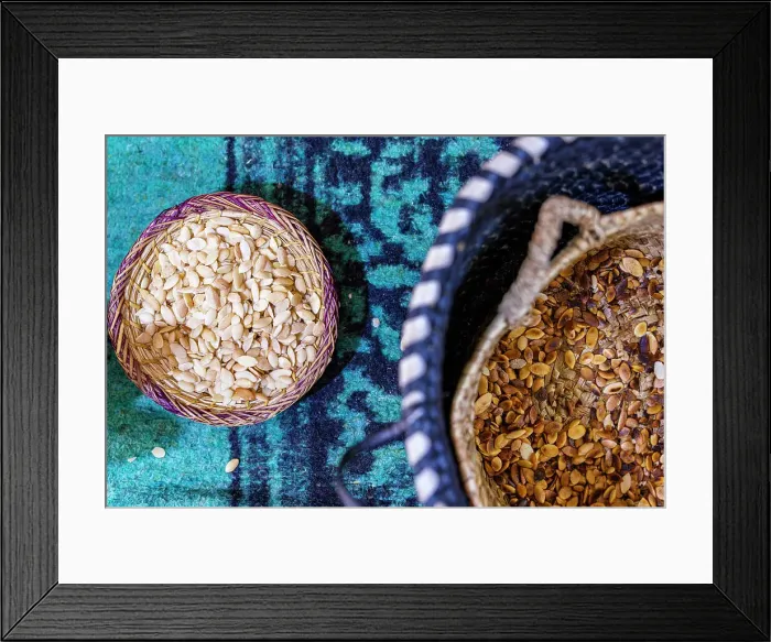 Framed Print : Close up of argan seeds ready to be managed to make argan oil, Morocco, Africa Framed Print : Close up of argan seeds ready to be managed to make argan oil, Morocco, Africa