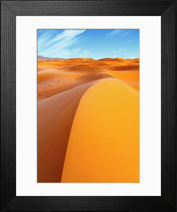 Framed Print : Majestic sand dunes at sunset, Erg Chebbi, Merzouga, Sahara Desert, Morocco Framed Print : Majestic sand dunes at sunset, Erg Chebbi, Merzouga, Sahara Desert, Morocco
