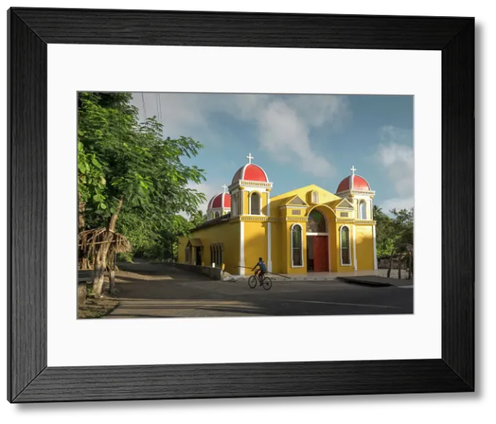 Framed Print : Exterior of Urbaite Church (Islesia Catolica Urbaite), Ometepe Island, Rivas State, Nicaragua, Central America