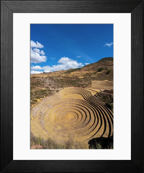 Framed Print : Ancient Inca terrace fields at Moray, Maras, Sacred Valley, Cuzco Region, Peru Framed Print : Ancient Inca terrace fields at Moray, Maras, Sacred Valley, Cuzco Region, Peru