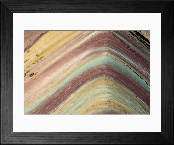 Framed Print : Close up of Rainbow Mountain, Pitumarca District, Cusco Region, Peru Framed Print : Close up of Rainbow Mountain, Pitumarca District, Cusco Region, Peru