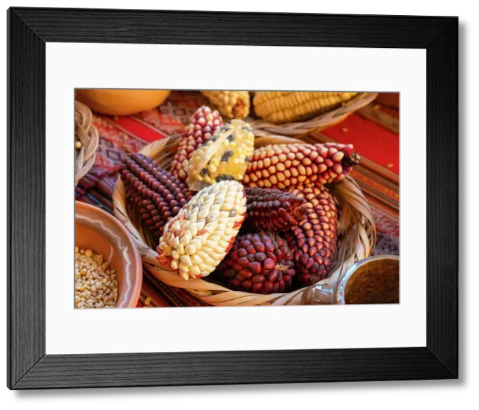Framed Print : Different types of corn, Chinchero, Sacred Valley, Urubamba Province, Cusco Region, Peru Framed Print : Different types of corn, Chinchero, Sacred Valley, Urubamba Province, Cusco Region, Peru