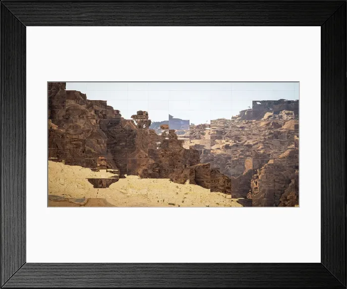 Framed Print : Maraya Concert Hall, the largest mirror building in the world, Al-Ula, Medina Province, Saudi Arabia