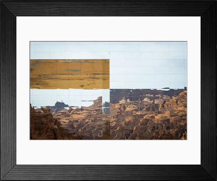 Framed Print : Maraya Concert Hall, the largest mirror building in the world, Al-Ula, Medina Province, Saudi Arabia