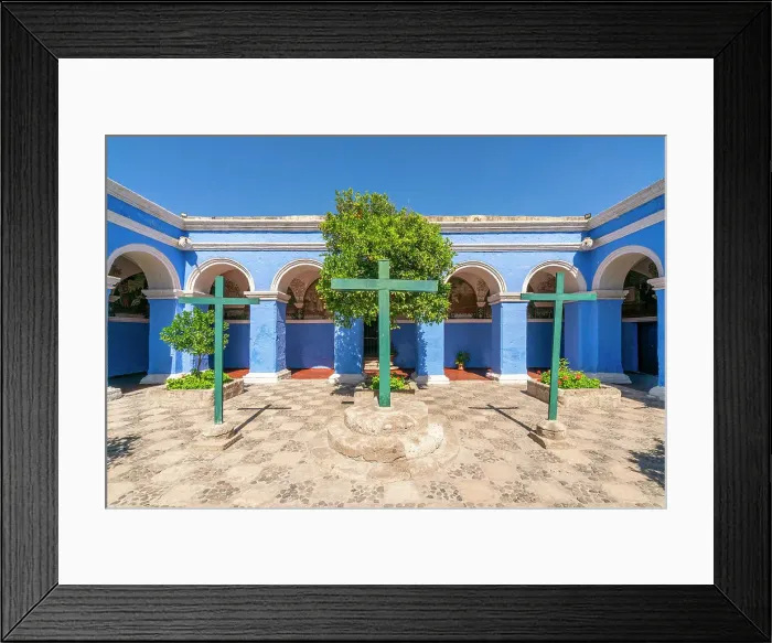 Framed Print : Crosses at cloister Monastery of Santa Catalina de Siena, UNESCO, Arequipa, Arequipa Province, Arequipa Region, Peru Framed Print : Crosses at cloister Monastery of Santa Catalina de Siena, UNESCO, Arequipa, Arequipa Province, Arequipa Region, Peru