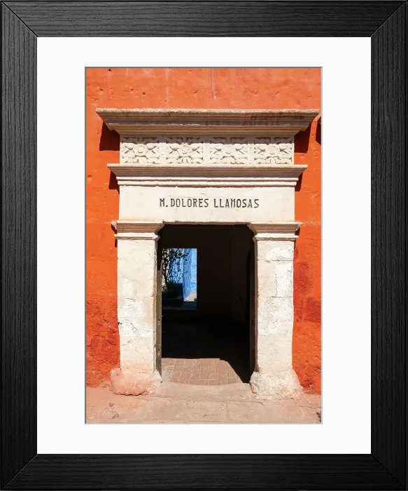 Framed Print : Entrance of Monastery of Santa Catalina de Siena, UNESCO, Arequipa, Arequipa Province, Arequipa Region, Peru Framed Print : Entrance of Monastery of Santa Catalina de Siena, UNESCO, Arequipa, Arequipa Province, Arequipa Region, Peru