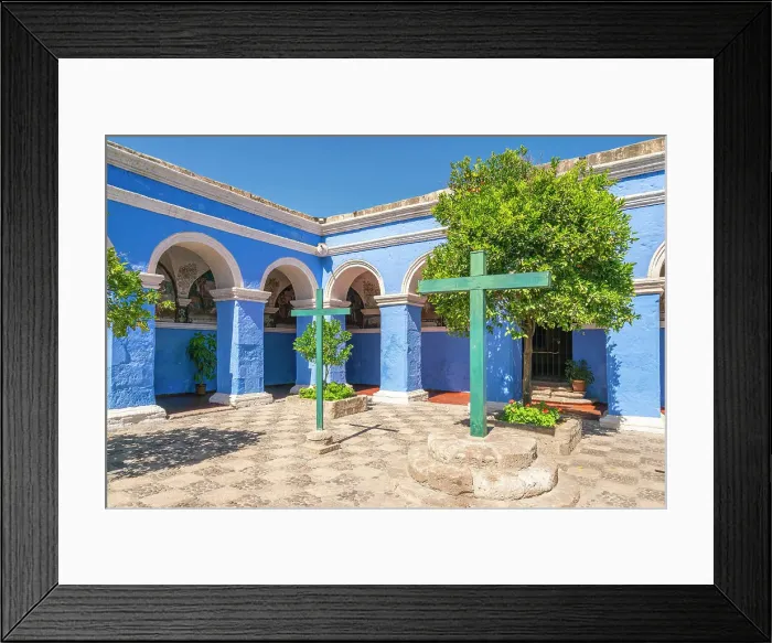 Framed Print : Crosses at cloister Monastery of Santa Catalina de Siena, UNESCO, Arequipa, Arequipa Province, Arequipa Region, Peru Framed Print : Crosses at cloister Monastery of Santa Catalina de Siena, UNESCO, Arequipa, Arequipa Province, Arequipa Region, Peru