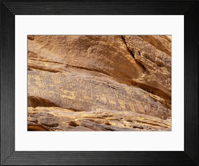 Framed Print : Ancient inscriptions carved into the rocks, Jabal Ikmah, Al-Ula, Medina Province, Saudi Arabia Framed Print : Ancient inscriptions carved into the rocks, Jabal Ikmah, Al-Ula, Medina Province, Saudi Arabia