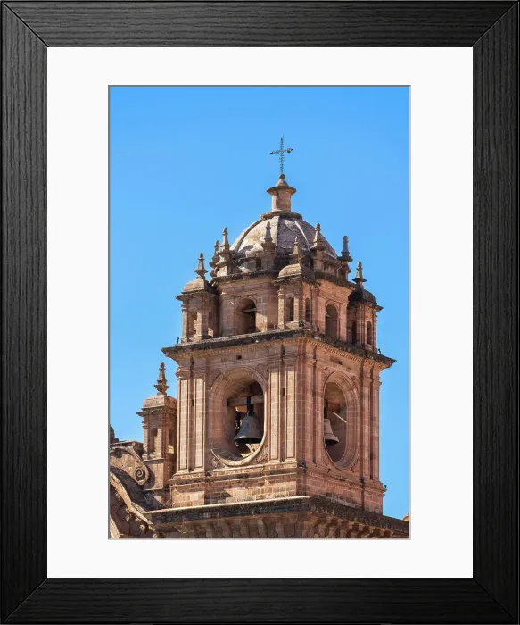 Framed Print : Detail of tower of Church of the Society of Jesus, UNESCO, Cusco, Cusco Province, Cusco Region, Peru Framed Print : Detail of tower of Church of the Society of Jesus, UNESCO, Cusco, Cusco Province, Cusco Region, Peru