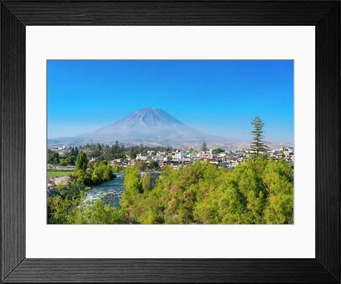 Framed Print : El Misti volcano rising above the white city of Arequipa and Chili River, UNESCO, Arequipa, Arequipa Province, Arequipa Region, Peru Framed Print : El Misti volcano rising above the white city of Arequipa and Chili River, UNESCO, Arequipa, Arequipa Province, Arequipa Region, Peru