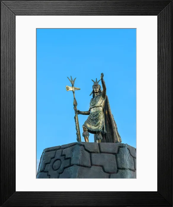 Framed Print : Pachacutec Inca statue during Inti Raymi Festival of the Sun at Plaza de Armas Square, UNESCO, Cusco, Cusco Province, Cusco Region, Peru Framed Print : Pachacutec Inca statue during Inti Raymi Festival of the Sun at Plaza de Armas Square, UNESCO, Cusco, Cusco Province, Cusco Region, Peru