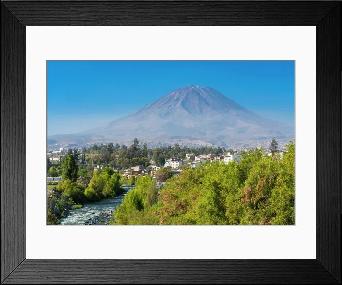 Framed Print : El Misti volcano rising above the white city of Arequipa and Chili River, UNESCO, Arequipa, Arequipa Province, Arequipa Region, Peru Framed Print : El Misti volcano rising above the white city of Arequipa and Chili River, UNESCO, Arequipa, Arequipa Province, Arequipa Region, Peru