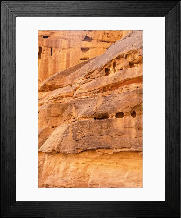 Framed Print : Ancient inscriptions carved into the rocks, Jabal Ikmah, Al-Ula, Medina Province, Saudi Arabia Framed Print : Ancient inscriptions carved into the rocks, Jabal Ikmah, Al-Ula, Medina Province, Saudi Arabia