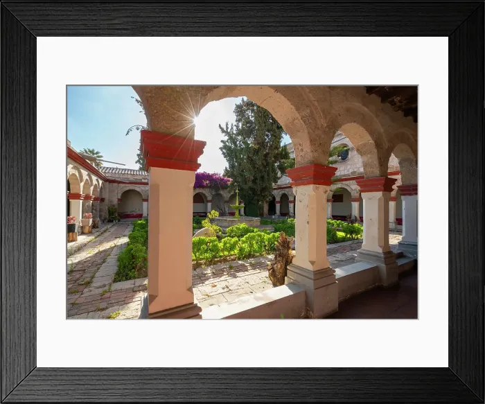 Framed Print : Back lit column at Monasterio y Museo de la Recoleta, UNESCO, Arequipa, Arequipa Province, Arequipa Region, Peru Framed Print : Back lit column at Monasterio y Museo de la Recoleta, UNESCO, Arequipa, Arequipa Province, Arequipa Region, Peru