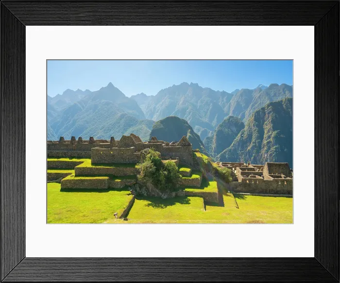 Framed Print : Ruins of the Inca town of Machu Picchu against the Andes, UNESCO, Sacred Valley, Urubamba Province, Cusco Region, Peru Framed Print : Ruins of the Inca town of Machu Picchu against the Andes, UNESCO, Sacred Valley, Urubamba Province, Cusco Region, Peru