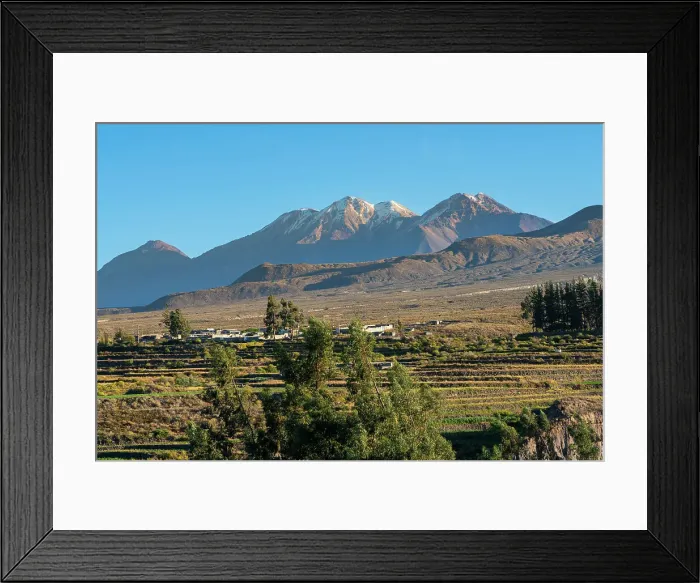 Framed Print : Snow-capped Chachani volcano against clear sky, Arequipa Province, Arequipa Region, Peru Framed Print : Snow-capped Chachani volcano against clear sky, Arequipa Province, Arequipa Region, Peru