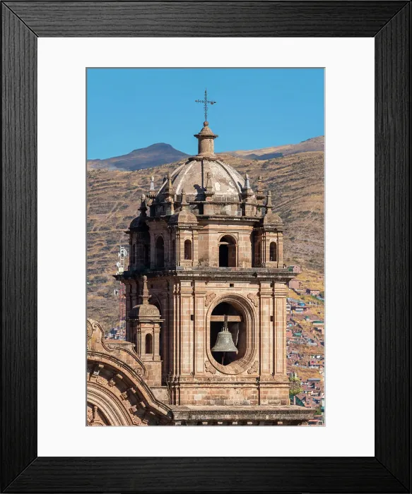 Framed Print : Detail of tower of Church of the Society of Jesus, UNESCO, Cusco, Cusco Province, Cusco Region, Peru Framed Print : Detail of tower of Church of the Society of Jesus, UNESCO, Cusco, Cusco Province, Cusco Region, Peru