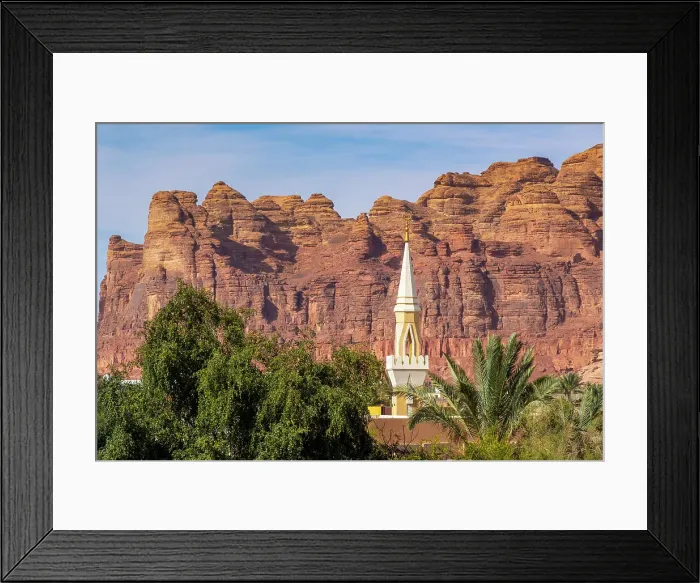 Framed Print : Mosque in the Old town of Al-Ula, Medina Province, Saudi Arabia Framed Print : Mosque in the Old town of Al-Ula, Medina Province, Saudi Arabia