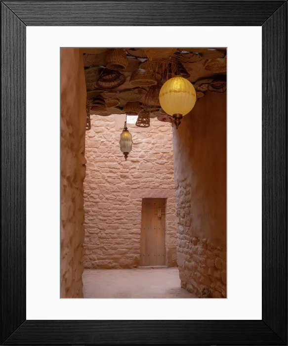 Framed Print : Restored buildings and streets in the Old town of Al-Ula, Medina Province, Saudi Arabia Framed Print : Restored buildings and streets in the Old town of Al-Ula, Medina Province, Saudi Arabia