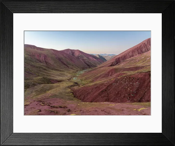 Framed Print : Valle Rojo (Red Valley) at dawn, near Rainbow mountain, Pitumarca District, Cusco Region, Peru Framed Print : Valle Rojo (Red Valley) at dawn, near Rainbow mountain, Pitumarca District, Cusco Region, Peru