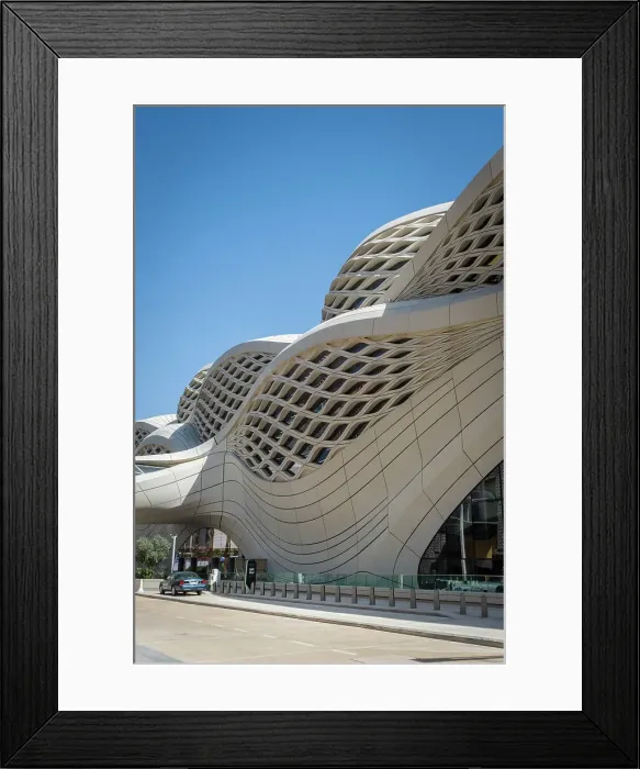 Framed Print : Metro station designed by Zaha Hadid Architects, King Abdullah Financial District (KAFD), Riyadh, Saudi Arabia Framed Print : Metro station designed by Zaha Hadid Architects, King Abdullah Financial District (KAFD), Riyadh, Saudi Arabia