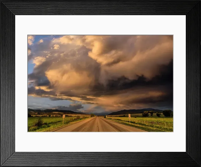 Framed Print : USA, Rockies, Montana, Highway Framed Print : USA, Rockies, Montana, Highway