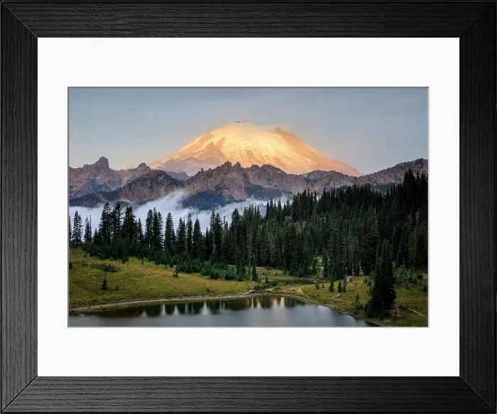 Framed Print : Mount Rainier and Tipsoo Lake, Mount Rainier National Park, Washington, USA Framed Print : Mount Rainier and Tipsoo Lake, Mount Rainier National Park, Washington, USA