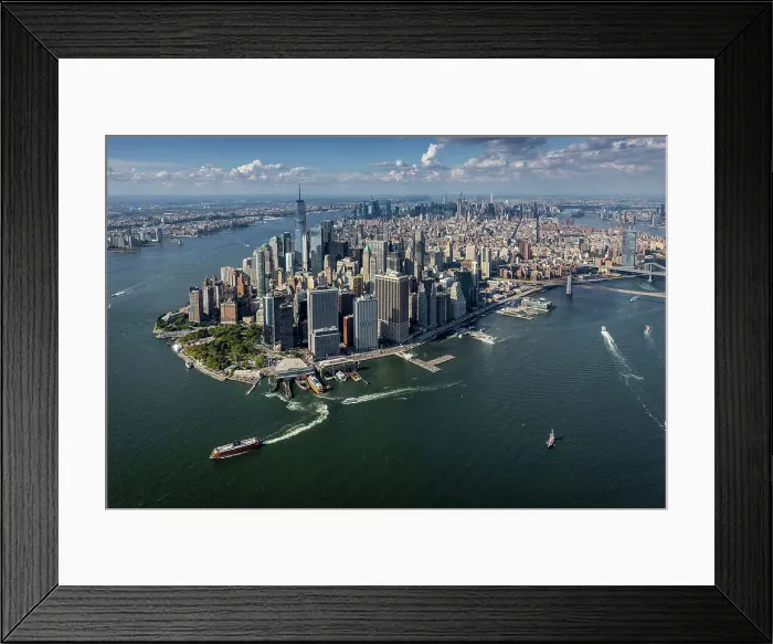 Framed Print : Aerial of Manhattan, New York, United States of America Framed Print : Aerial of Manhattan, New York, United States of America