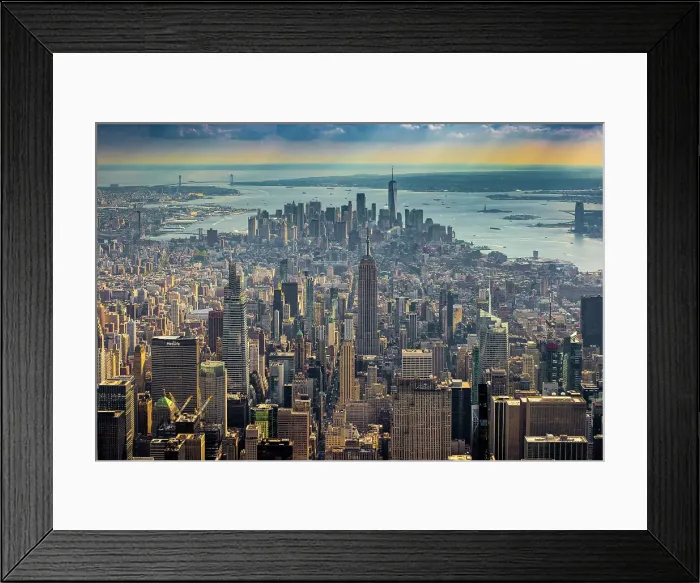 Framed Print : Aerial of Manhattan, New York, United States of America Framed Print : Aerial of Manhattan, New York, United States of America