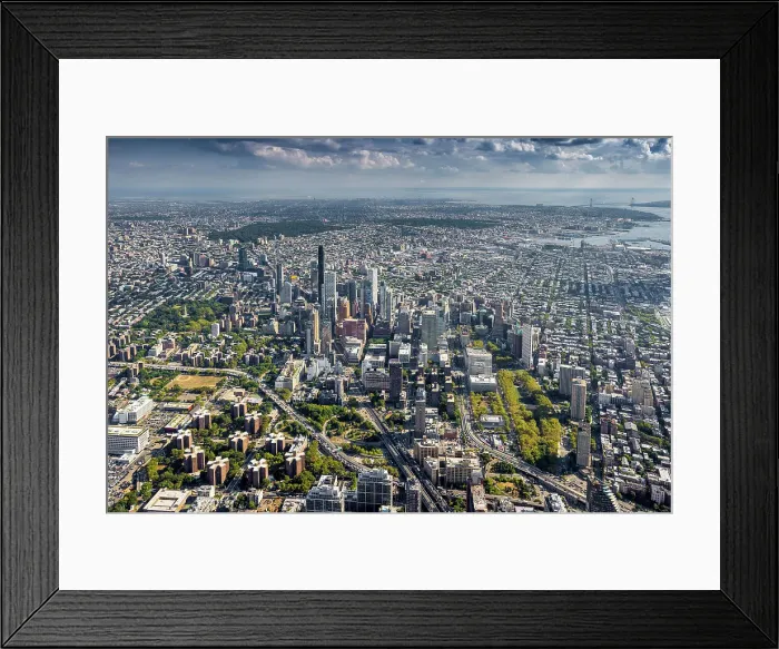 Framed Print : Aerial of Brooklyn, New York, United States of America Framed Print : Aerial of Brooklyn, New York, United States of America