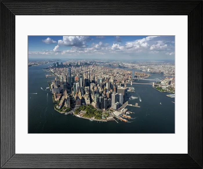 Framed Print : Aerial of Manhattan, New York, United States of America Framed Print : Aerial of Manhattan, New York, United States of America