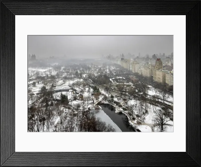 Framed Print : Central Park & Upper East Side after snowfall, Manhattan, New York, United States of America Framed Print : Central Park & Upper East Side after snowfall, Manhattan, New York, United States of America